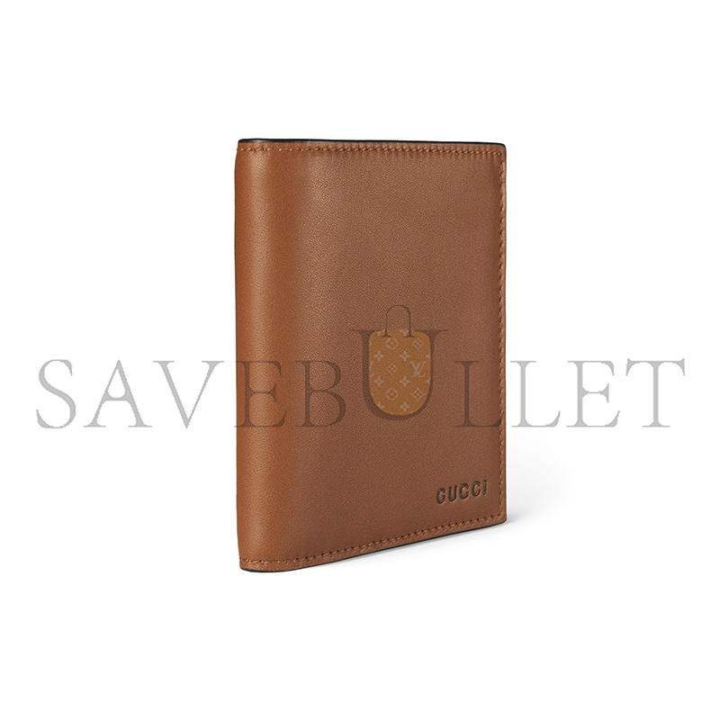 GUCCI GG EMBLEM BI-FOLD EMBOSSED WALLET 818949 (20*10cm) GUCCI GG EMBLEM BI-FOLD EMBOSSED WALLET 818949 (20*10cm)